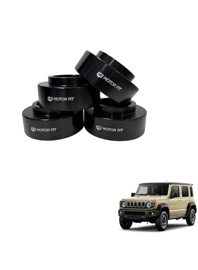 MOTOR FIT 35mm (1.3in) Lift Spacer Kit for Suzuki Jimny (2018–2026) | Forged Aluminum Suspension Lift | Hard Anodized Black | CNC Precision | Direct Bolt-On Upgrade