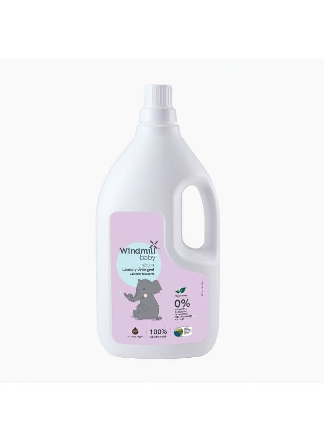 Baby Natural Plant Based Laundry Detergent Liquid, Usda Certified, Allergen Free, Gentle With Bio-Enzymes, Lavender Blossoms - 2000Ml