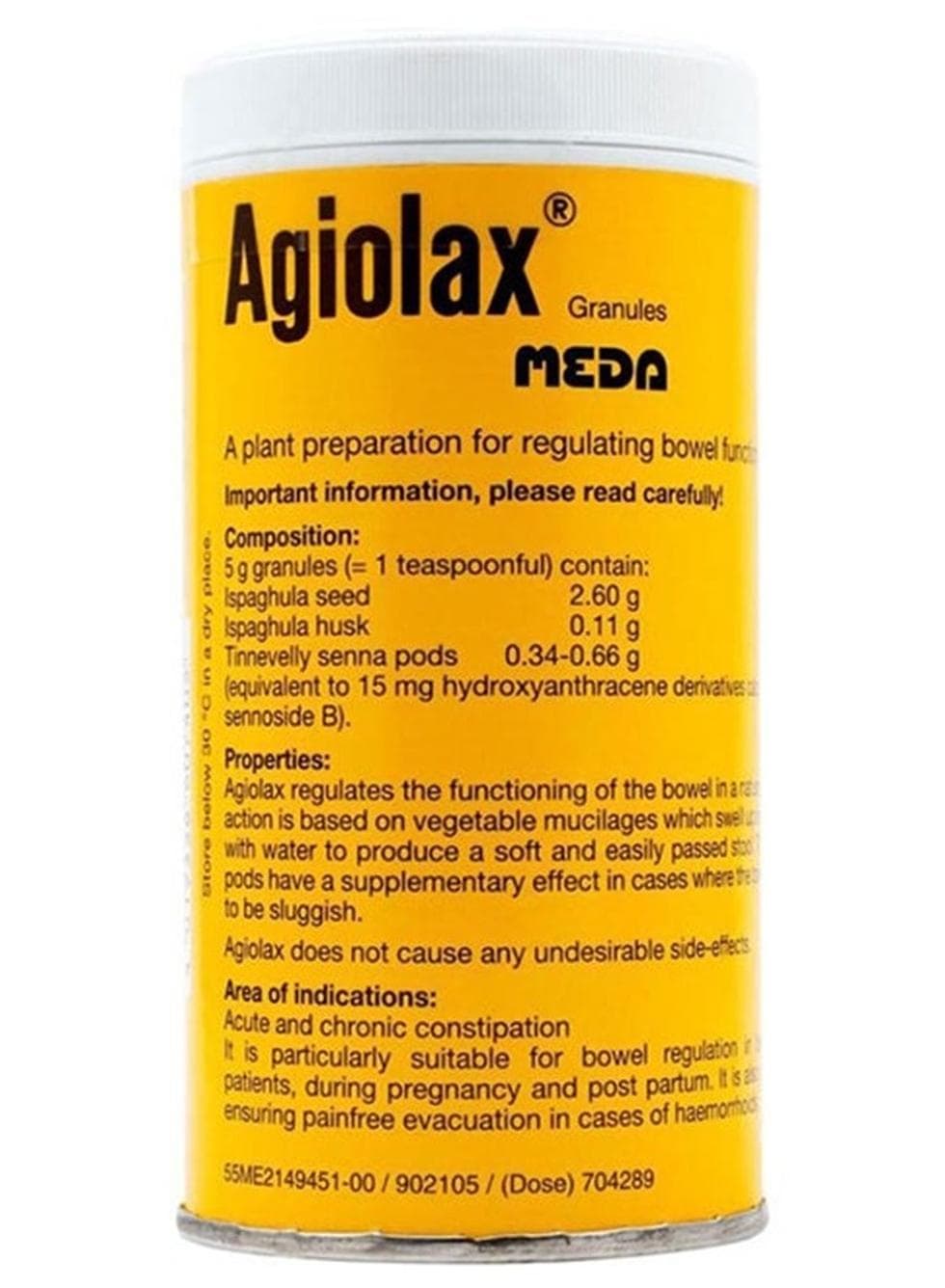 Agiolax Granules 250 g Laxative Stimulant Laxative of plant origin