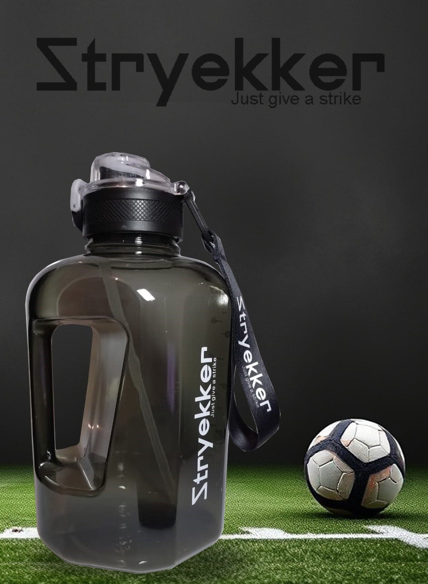 2.2L Premium Large Sports Water Bottle for Adults - Leak-Proof, Insulated & BPA-Free with Carry Handle