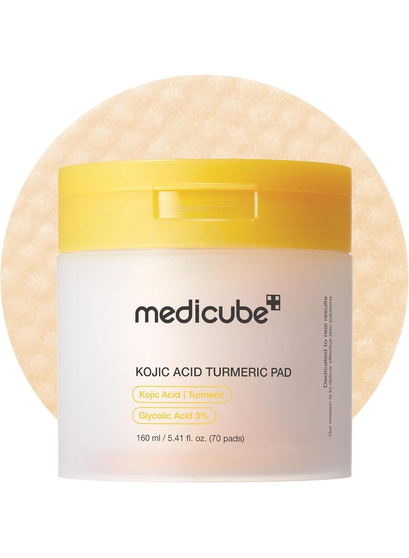 Kojic Acid Turmeric Clarifying Toner Pads for Dark Spots & Uneven Skin Tone (70 Pads) - Dual Sided Exfoliating Pads for Hyperpigmentation, Brightening & Pore Cleansing Daily Toner Pads for Radiant Skin