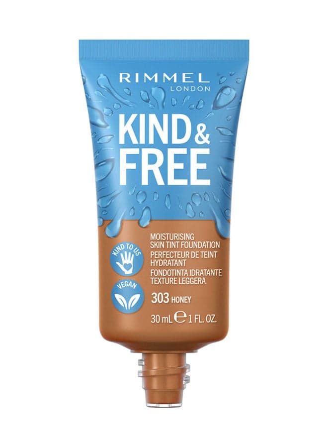Kind & Free Foundation - 303 - Honey, 30ml