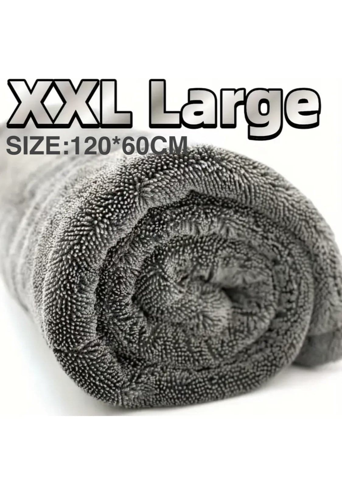 Drying Towe XXL 120cm × 60cm, Double-sided Microfiber Towel for Scratch-Free Drying,XXL Size for Large Trucks, Car Cleaning and RV Boat Care.
