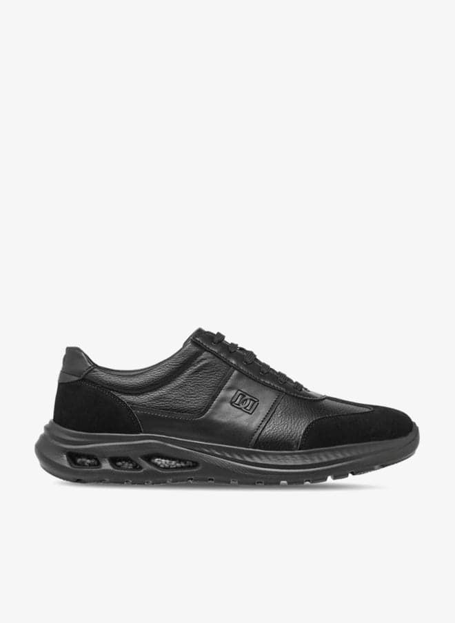Men's Panelled Lace-Up Sneakers