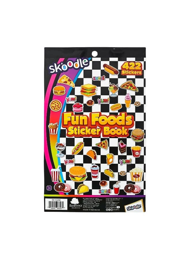 Fun Foods Sticker Book for Kids – Includes 422 High-Quality Stickers