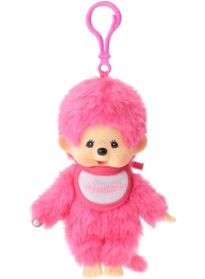 Monchhichi Colorful Beanies Plush Keychain with Plastic Hook, Assortment