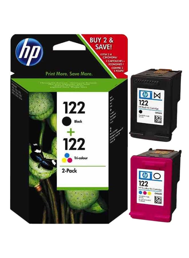 Hp Combo-pack Inkjet Print Cartridges 122 Black