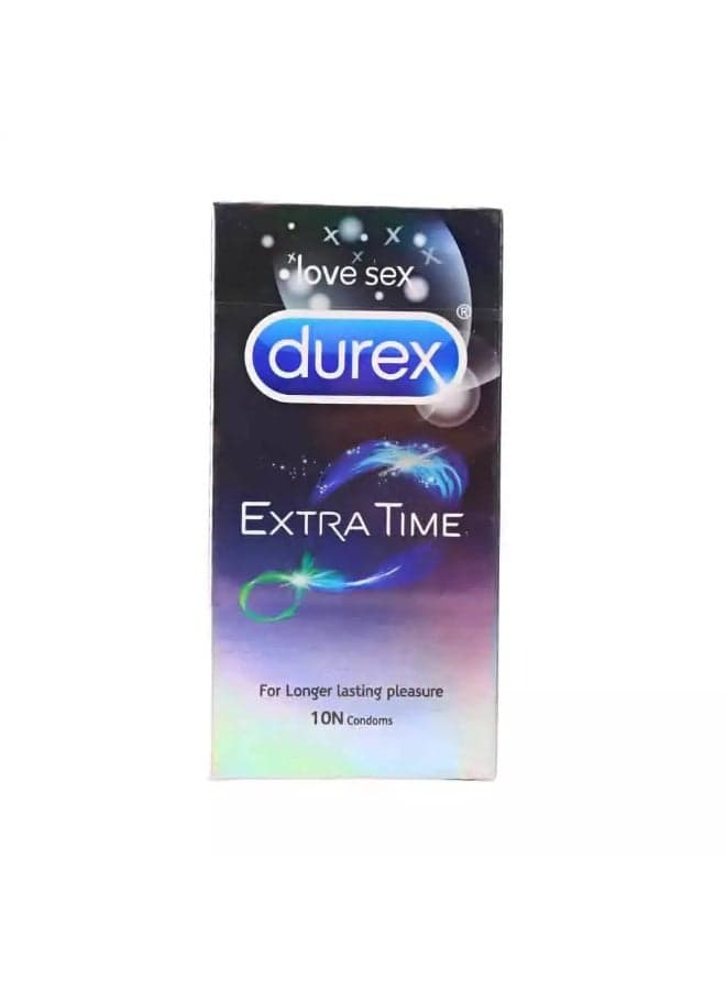 Durex Extra Time Condom for Long Lasting Pleasure- 10 Pcs