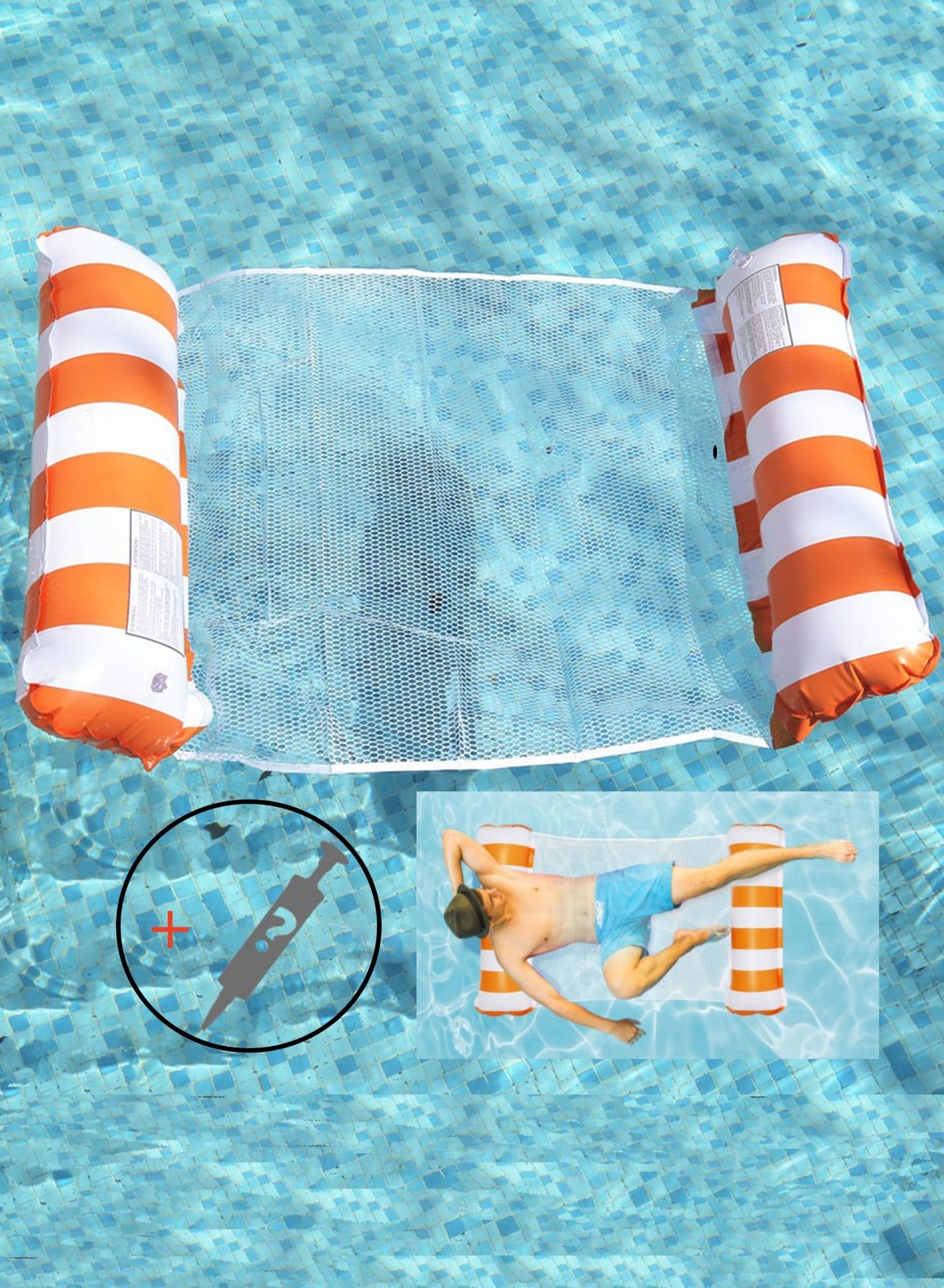 4-in-1 Hammock Pool Float & Water Hammocks for Adults and Kids Floating
