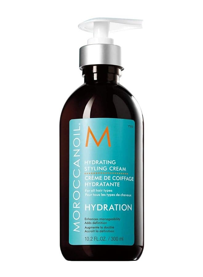 Hydrating Styling Cream, 300ml – Anti-Frizz Hair Cream with Argan Oil for Smooth & Manageable Hair Multicolour 300ml