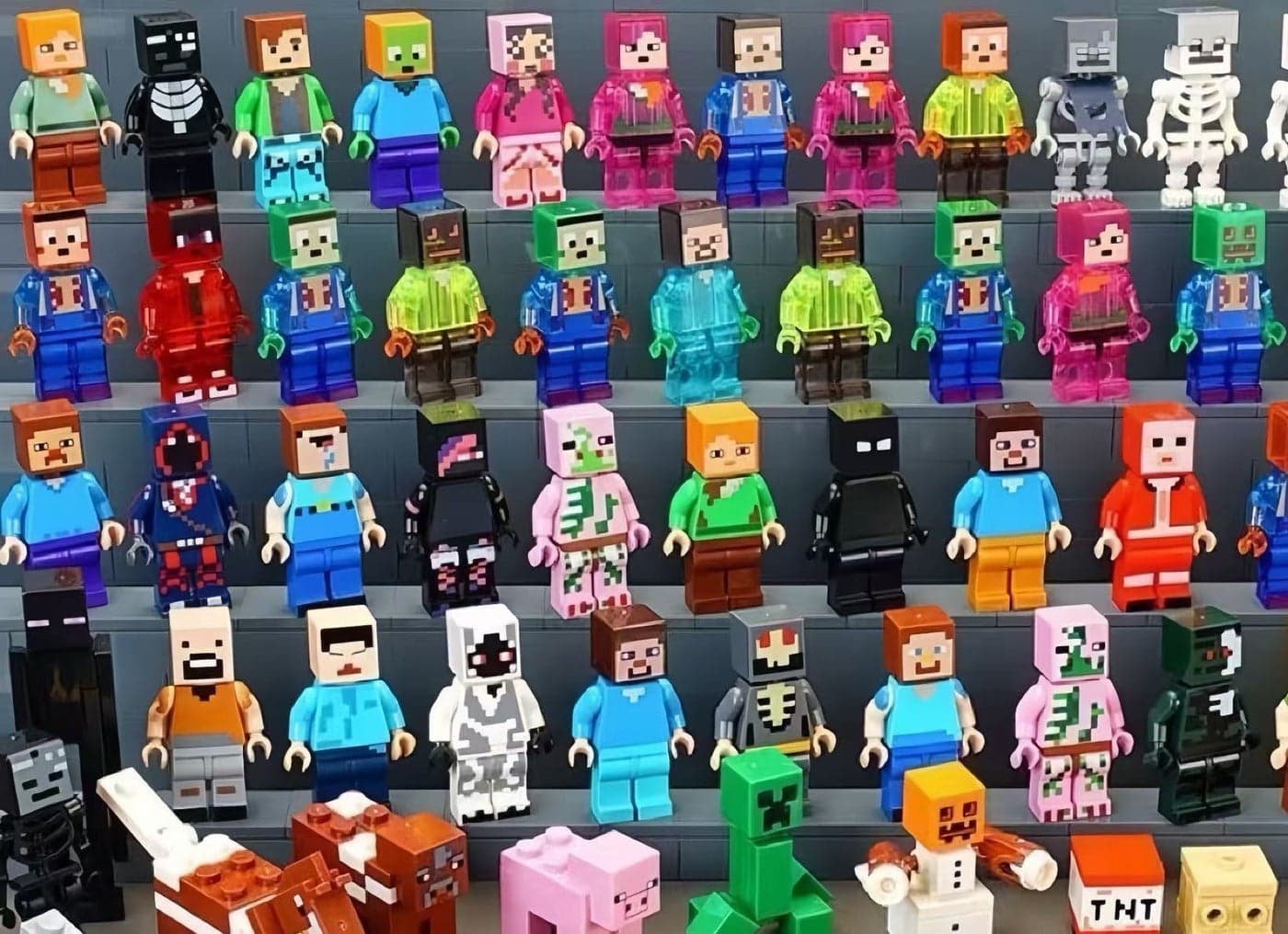 20PCS My World building block figures children's gift educational assembly toy for boys(Random pattern)