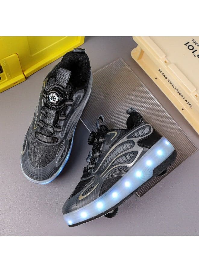 Shoes with Wheels LED Light Shoes Skate Shoes Kids Gifts Boys Girls Shiny Roller Skates