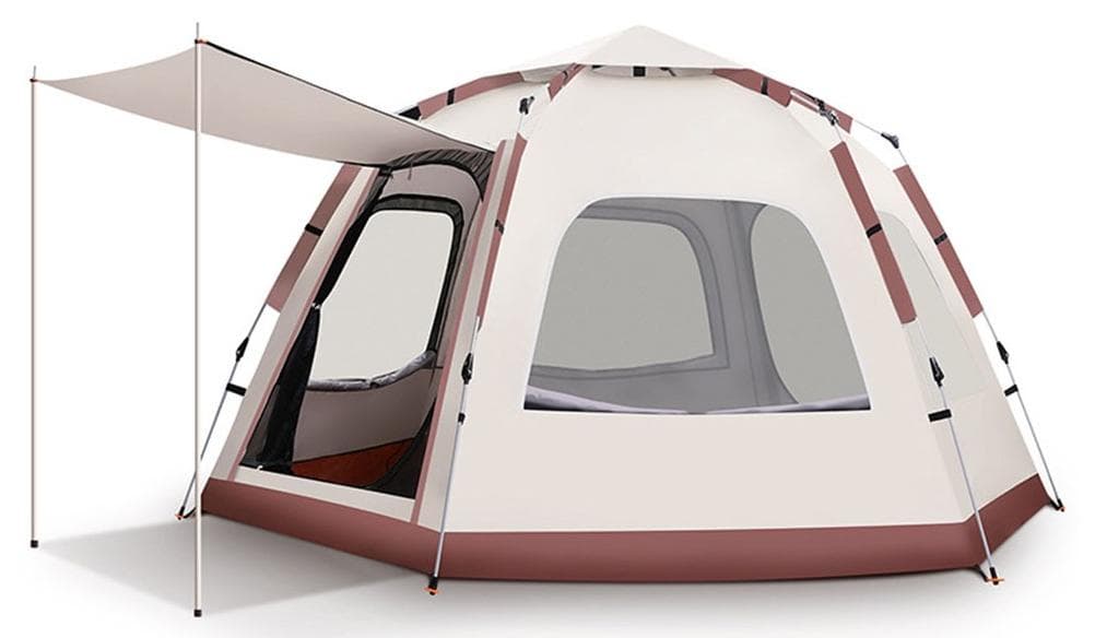 Camping Tent 5-8 Persons, Pop Up Tents Removable Instant Tent 2 Door Breathable Waterproof UV Protection, Family Dome Tent for Family Outdoor Sports Travel Picnic with Carrying Bag