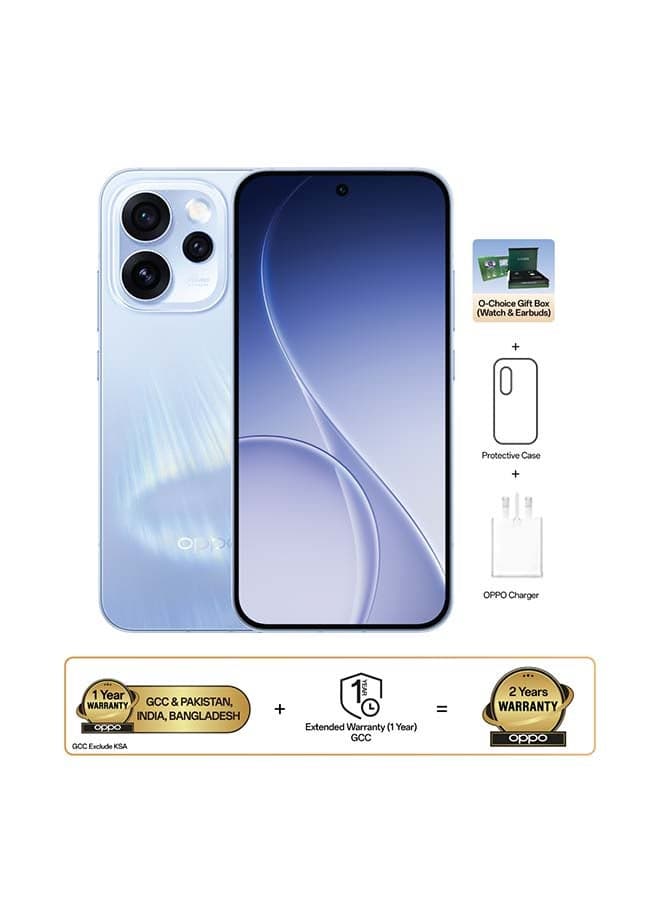 Reno15 F AI Phone Dual SIM 5G Aurora Blue 12GB RAM 256GB With OPPO Enco Buds3 Pro - Middle East Version