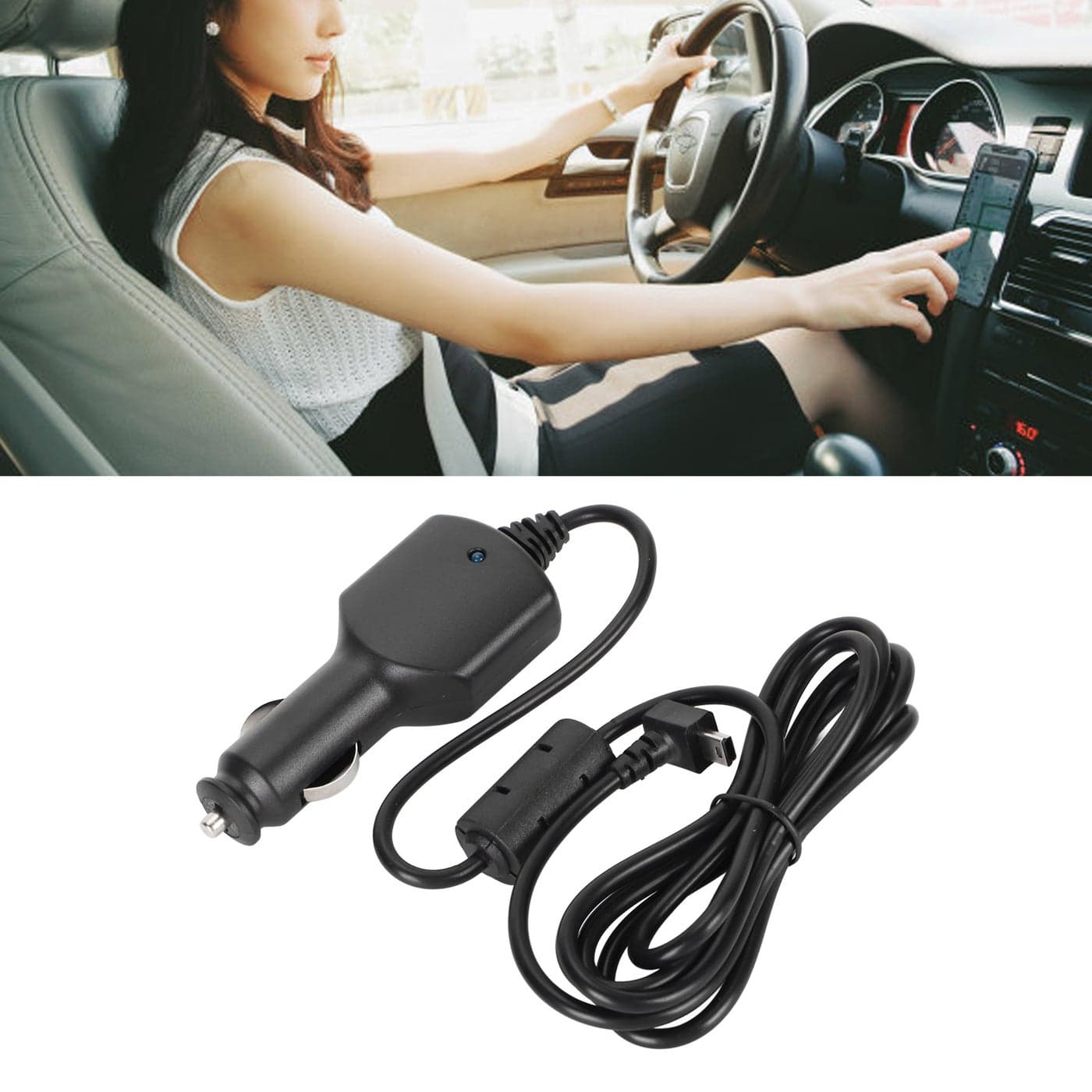 5V 2A Vehicle Power Cable 10W USB Power Adapter Charging Cord for GARMIN GPS ZUMO 220 350LM
