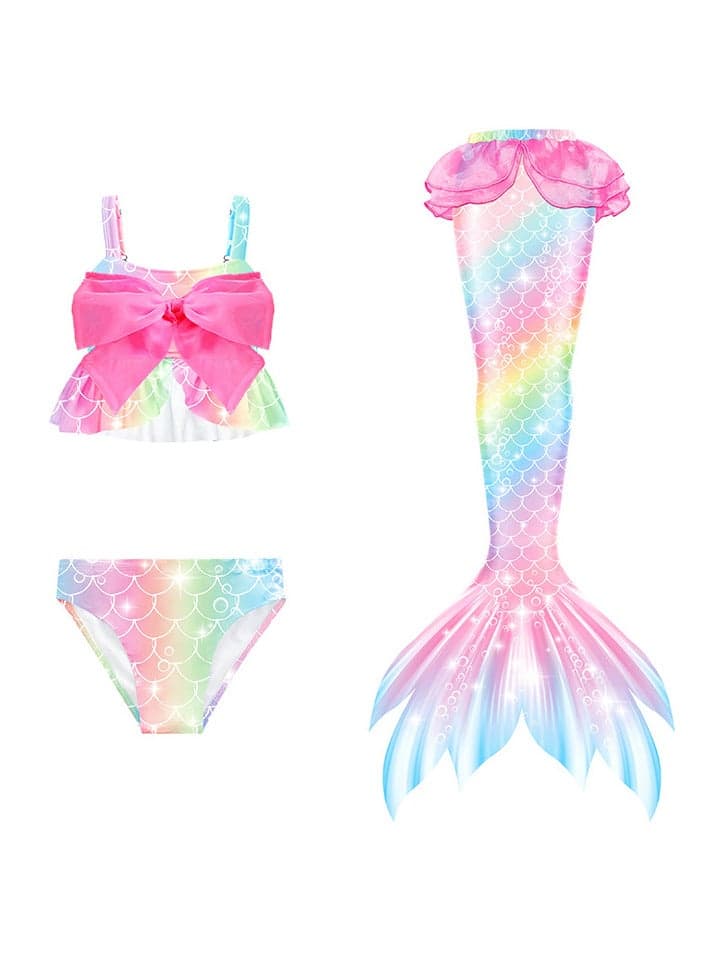 Mermaid Tail Sets Mermaid Costume Girls Swimwear Mermaid Tail Swimwear,Bikini Sets,Mermaid Costume Swimsuits for Kids