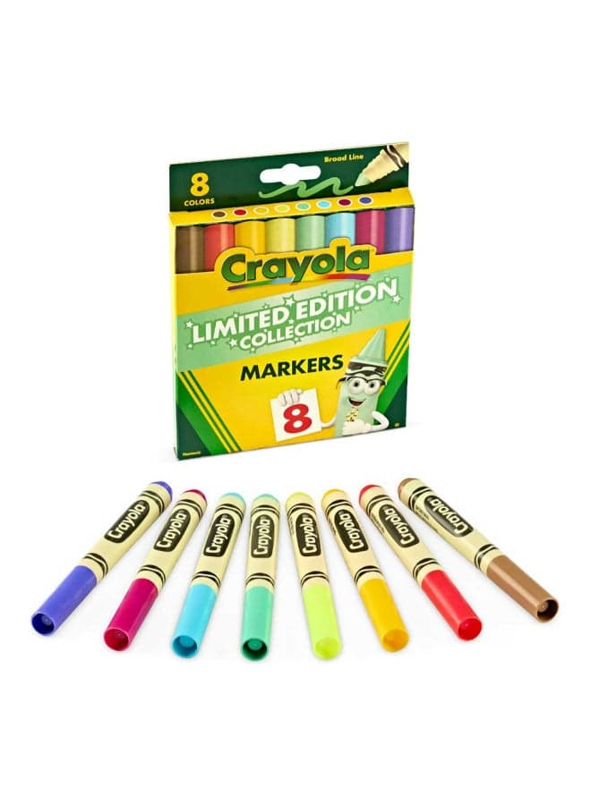 Limited Edition Colors Broad Line Markers, Assorted 8 Colors