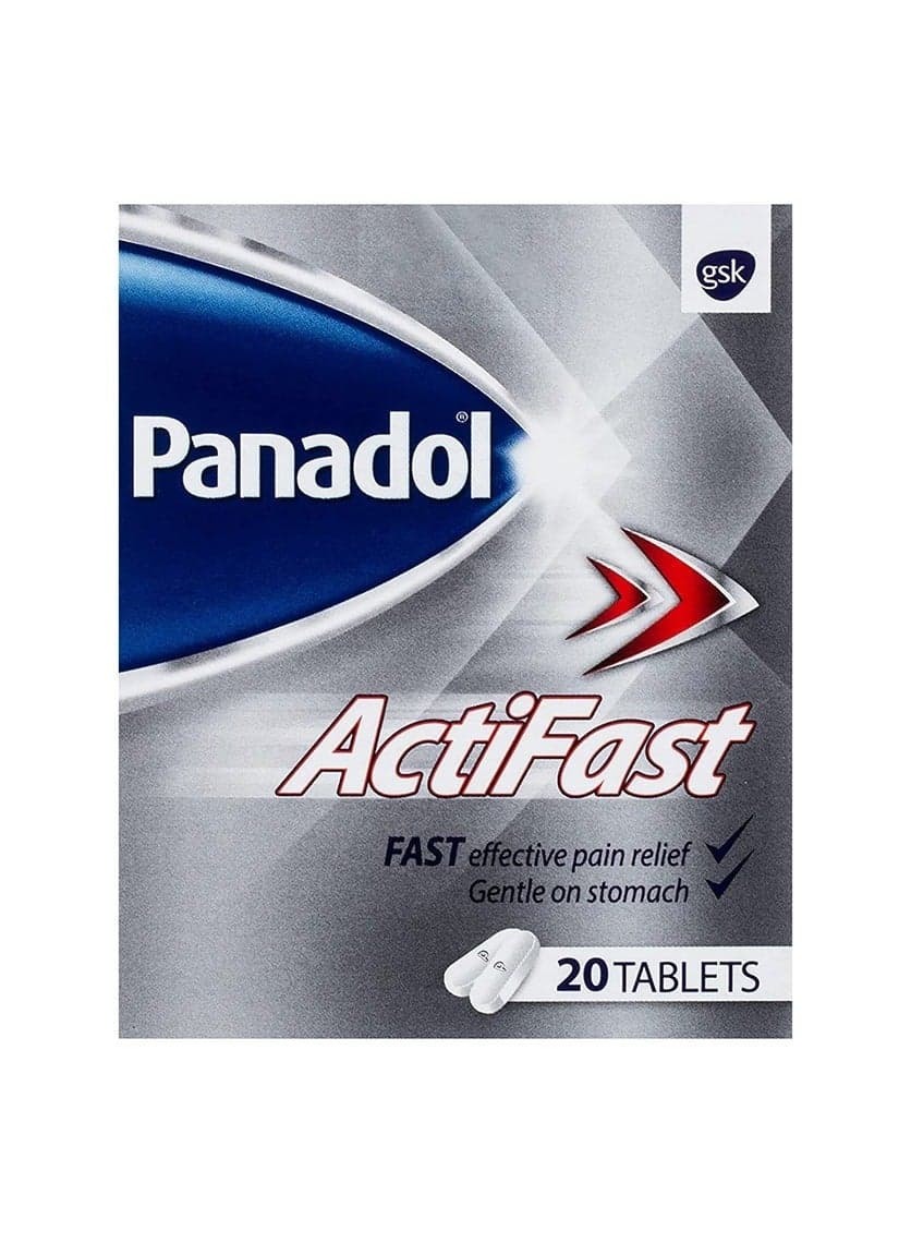 Panadol ActiFast Tablets 20’s (Fast Absorption Headache & Pain Relief)