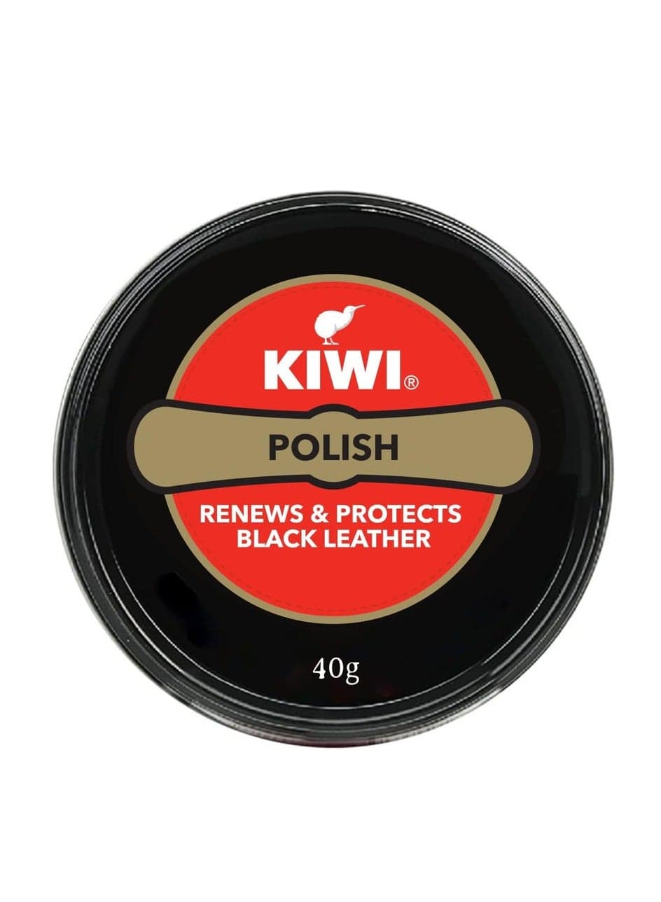 Shoe Polish Renews And Protects Black Leather