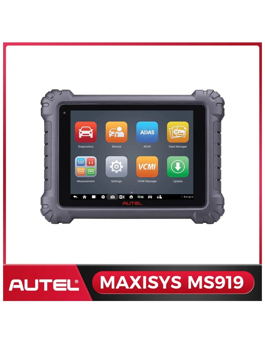 MaxiSys MS919 Scanner, 2025 Top Intelligent Scan Tool as Ultra, Motor TruSpeed Up of Ultra Lite MS909, Topology 2.0, ECU Programming Coding as Ultra S2, 40+ Service, 3K+ Test, 5in1 VCMI