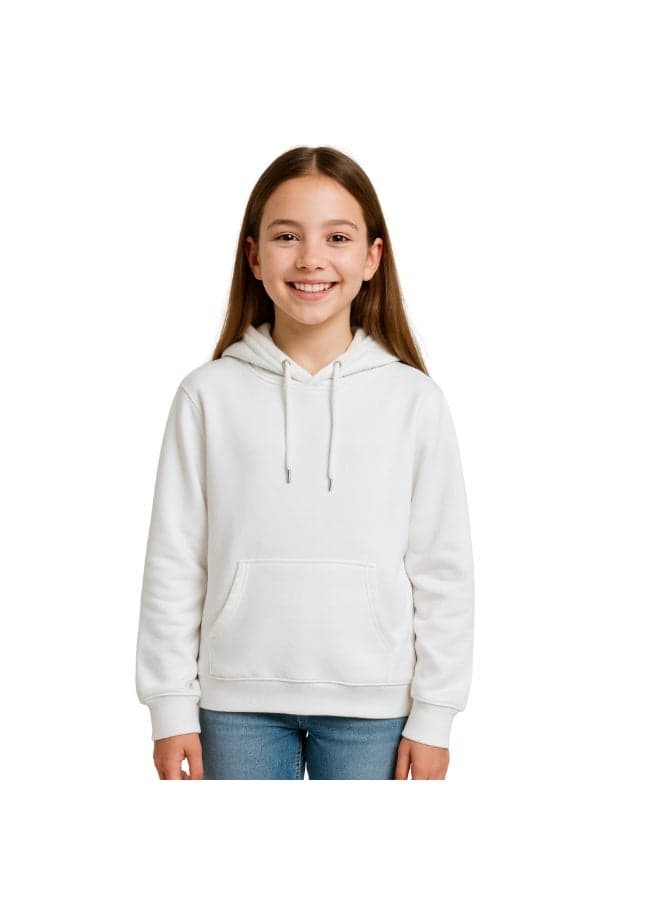 Kids Girls Hoodie – Long Sleeve Hooded Pullover With Kangaroo Pocket – Soft Cotton For School, Trips,Playtime,Daily Wear And Outdoor Use – Comfortable Fit