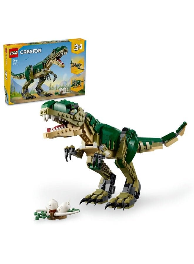 Creator 3in1 T. rex Figure, Toy Dinosaur Set 31151 (Age 9+, 626 Pieces)