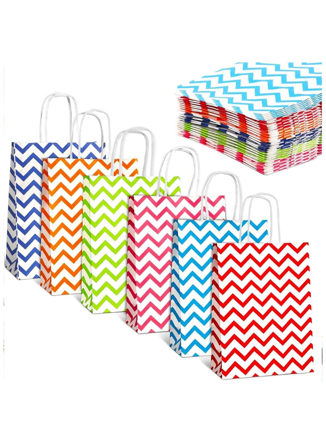 Gift Bags, Small Paper Bags 24-piece Set Size 15x21x8 Cm Gift Bag, Small Bag Set, Kraft Paper Bags For Gifts