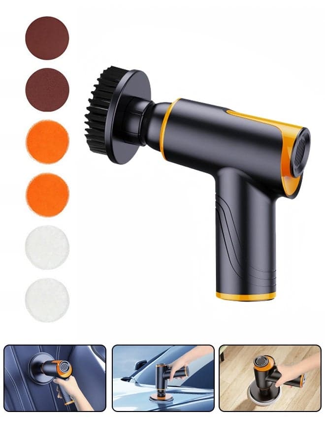 Buffer Polisher, Variable Speed Drilling Polishing Kit, Multifunctional Polishing Machine, Grinding Dust Collector,Two Levels Can Be Adjusted, Equipped With Sponge Discs,Suitable for Polishing Cars, Furniture, Floors, Stones