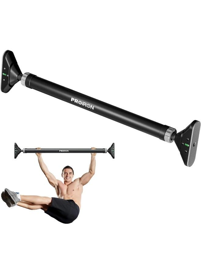 PROIRON Pull Up Bar for Doorway Strength Training Chin up Bar without Screws Adjustable 72cm-97cm Width Locking Mechanism for Home Gym Exercise Fitness with Level Meter, Max Load Bearing 200kg