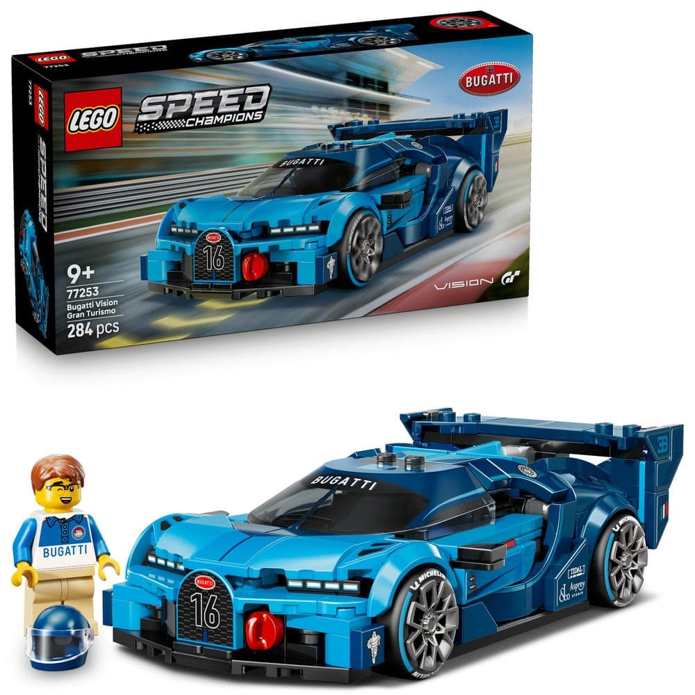 Speed Champions Bugatti Vision GT Hyper Sports Car 77253 (Age 9+, 284 Pieces)