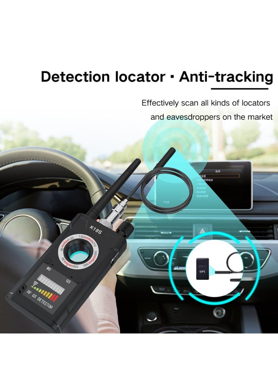 Reverse Camera Detector GSM Audio Error Finder GPS Signal RF Tracker Detect Scanner Upgrade