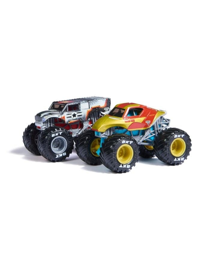 Monster Jam Marvel Iron Man Vs. War Machine Die-Cast Monster Trucks