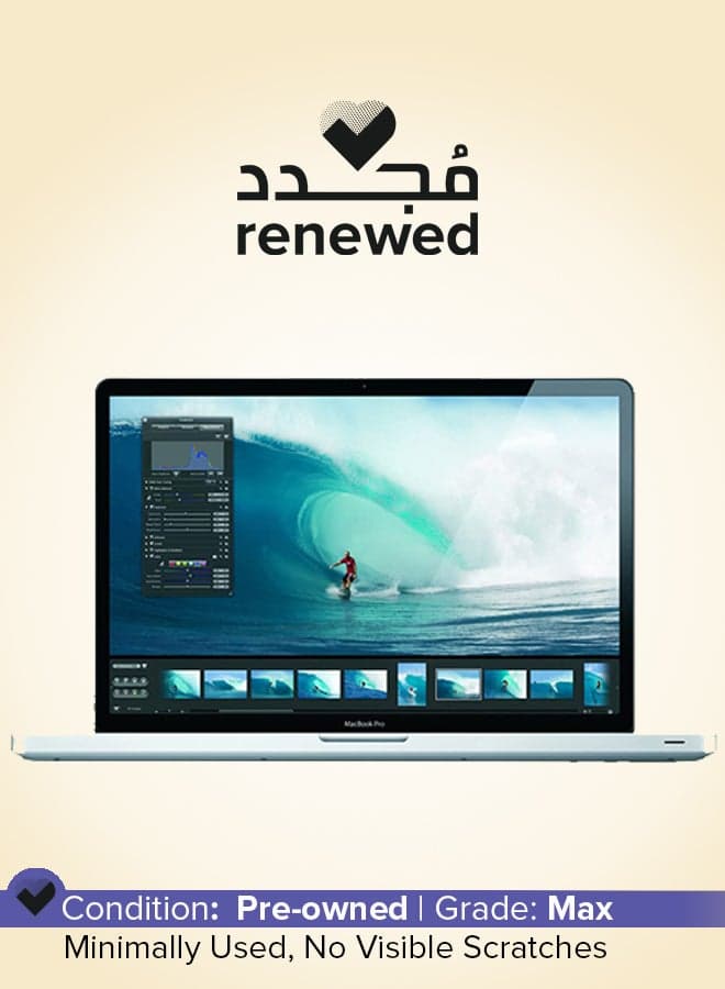 Renewed - Macbook Pro EMC 2352-1 (2011) Laptop With 17-Inch Display, Core i7 Processor/2nd Gen/8GB RAM/750GB SSD/1GB AMD Radeon HD 6750M Graphics English Silver