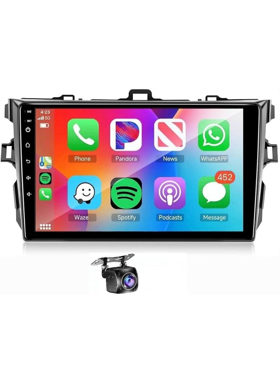 Android Car Stereo for Toyota Corolla 2007-2013 1GB RAM 32GB ROM M-Link Wi-Fi BT, GPS, 9 Inch IPS Screen with AHD Cam Included
