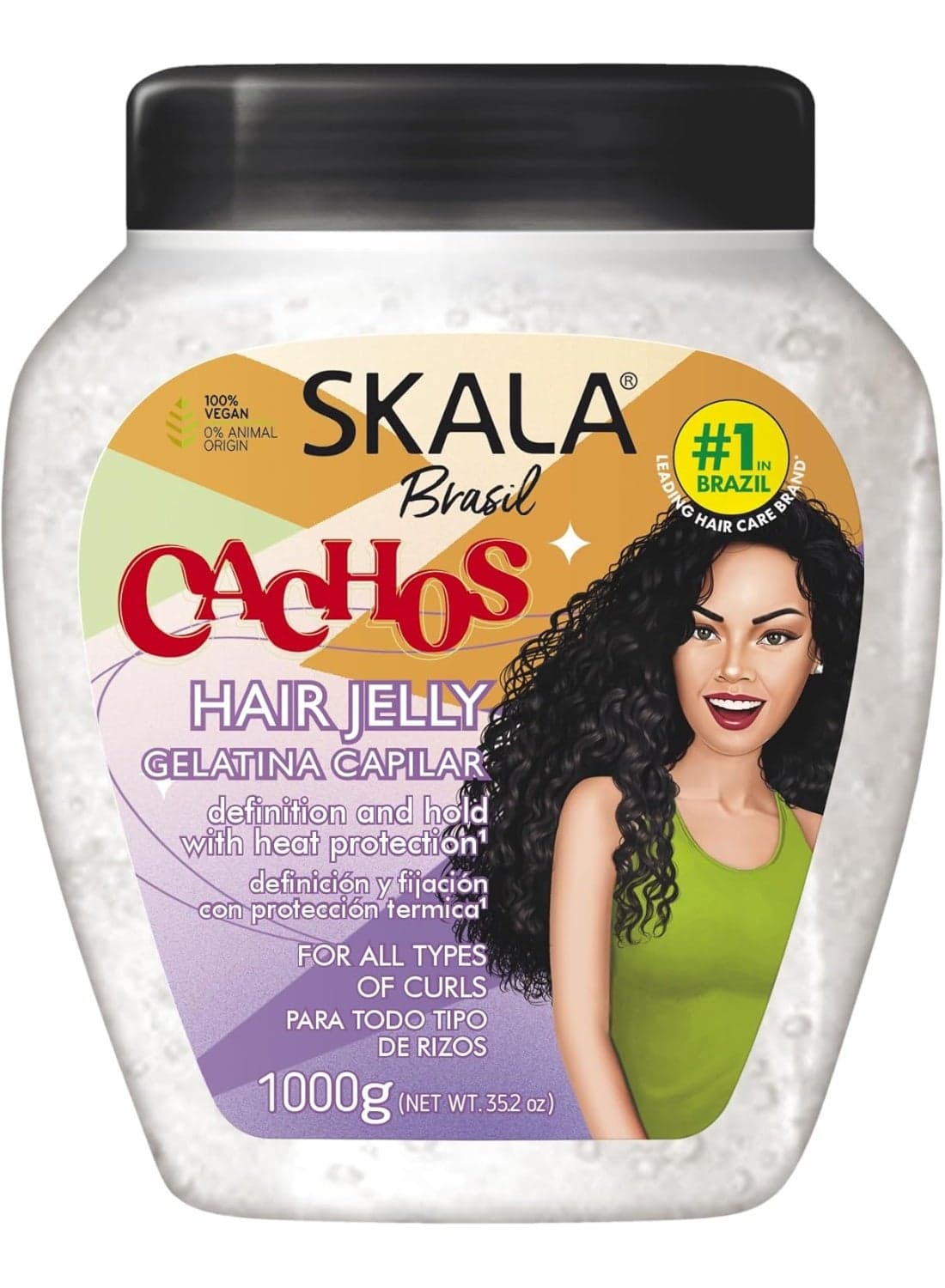 Expert Cachos Hair Jelly | Ideal for Curly & Wavy Hair Definition, Hold & Frizz Control