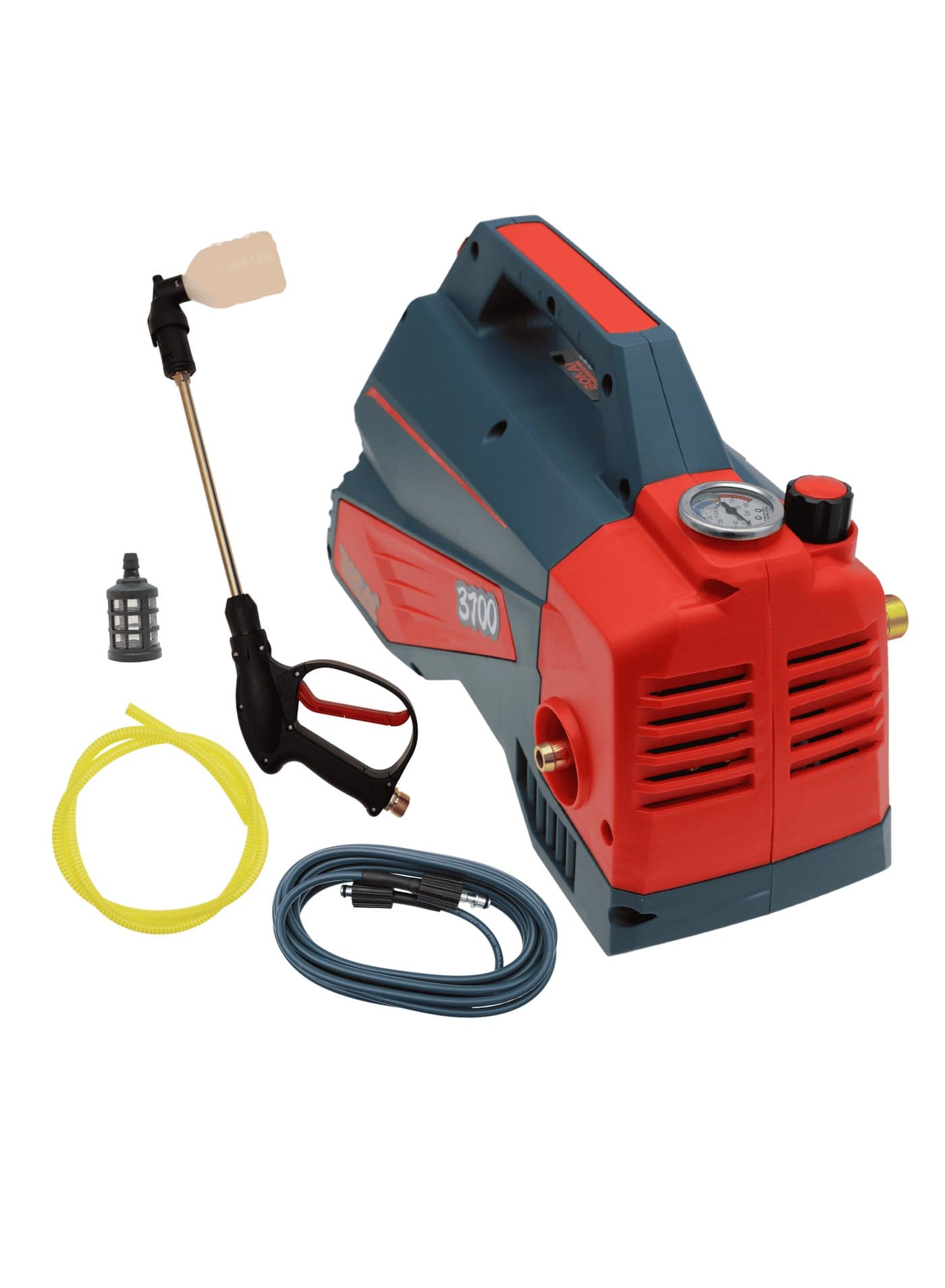 3700W High Pressure Washer BN-HK73, 10L/min Flow, 300MPa Jet Cleaner, Self-Priming Car Washer, Portable Electric Water Cleaning Machine for Patio, Garden, Driveway & Outdoor Use