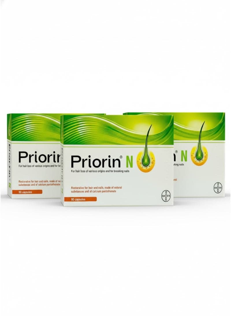 Priorin N 90 Capsules Hair Growth Support Pack Of 3