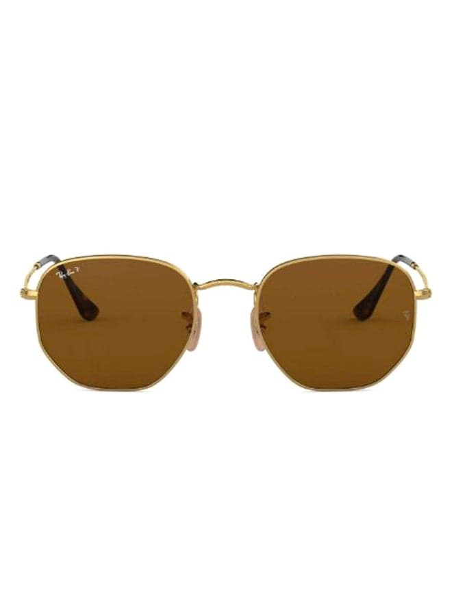 Unisex Classic Hexagon Sunglasses - RB3548N 001/57 54 - Lens Size: 54 mm - Gold