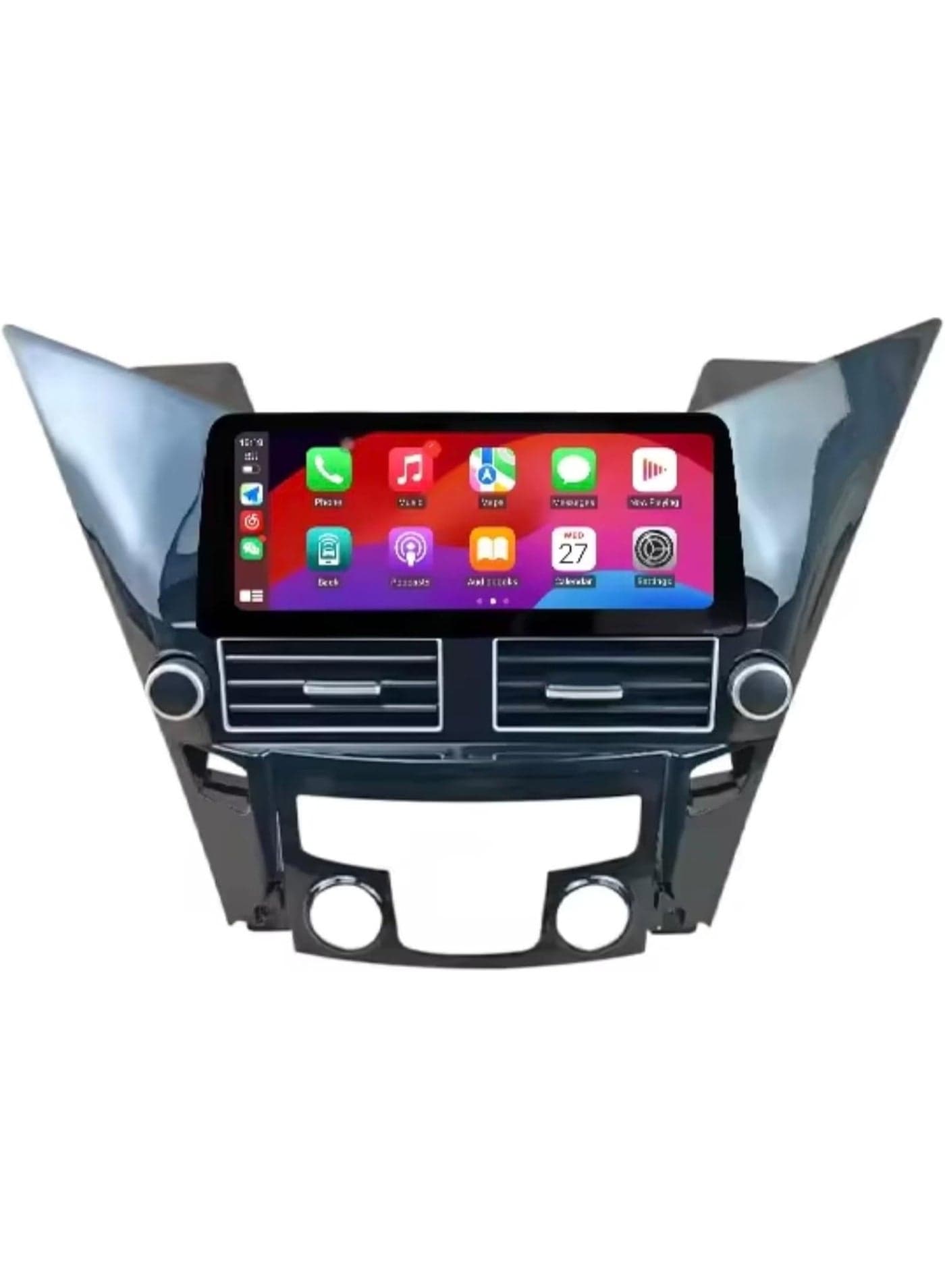 Android Car Stereo for HYUNDAI SONATA 2011-2014 Support Carplay, M-Link Wi-Fi BT, Radio GPS, 12.3 Inch IPS Screen with AHD Camera Included