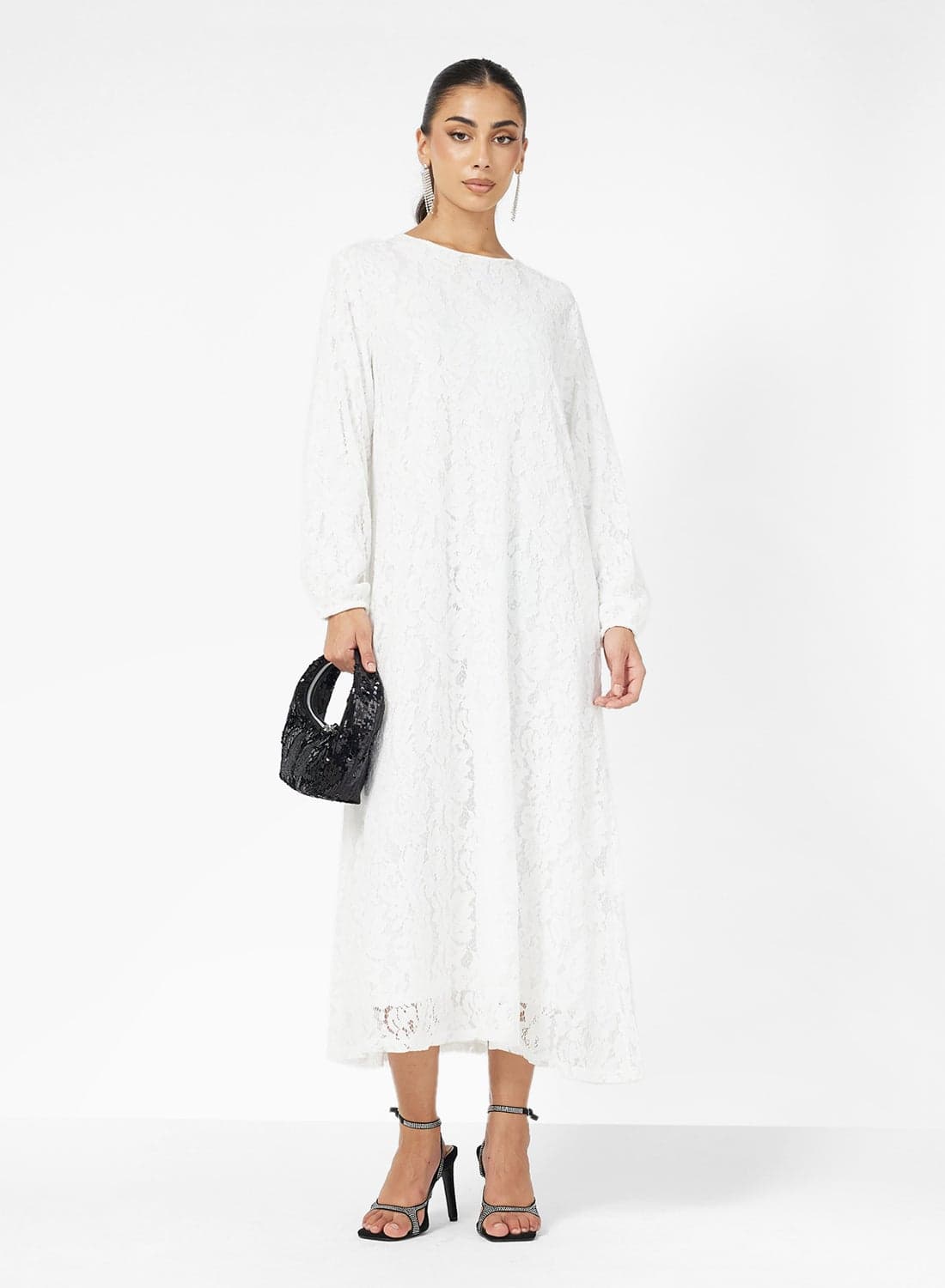 Lace A-line Dress