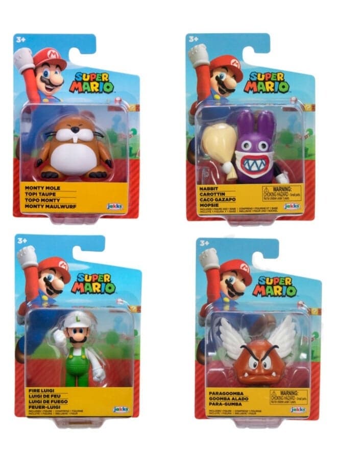 Super Mario Bros 6cm Assorted Collectible Figure Toy