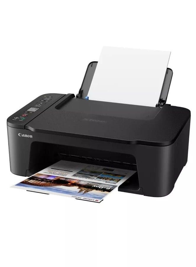 PIXMA TS3720 Wireless Inkjet All-in-One Printer, 7.7 (black) / 4.0 (colour) Images Per Minute, 60-Sheet Capacity, 1.5" Segment LCD Screen, Chromebook compatible, Dual Band Wi-Fi, TS3720 Black