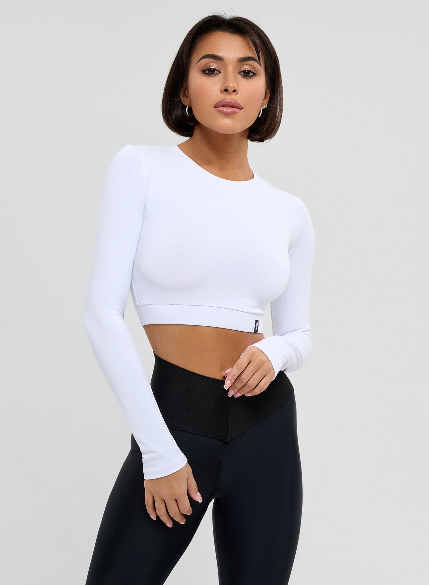 Bona Fide Workout Crop Top for Women – Long & Short Sleeve Compression Shirt for Gym, Running & Yoga