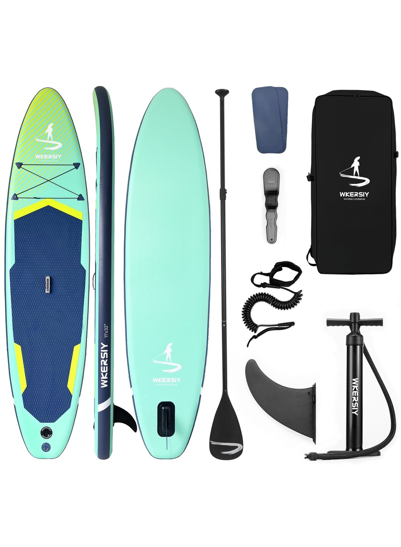 335CM Green Inflatable SUP Board | All-Water Performance Series, Eco-Conscious & Nature-Blend Design