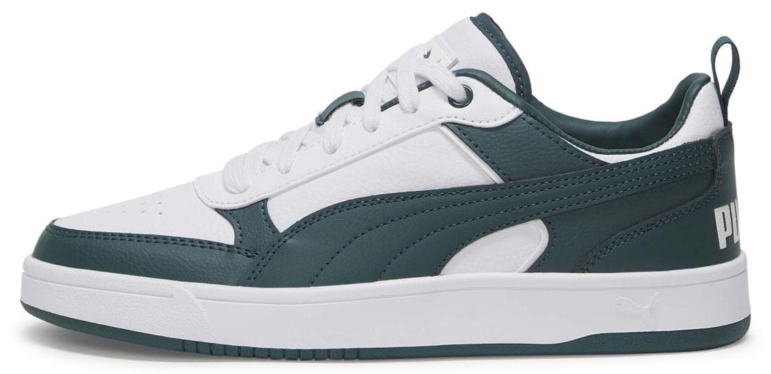 Dribble Unisex White Green Sneakers