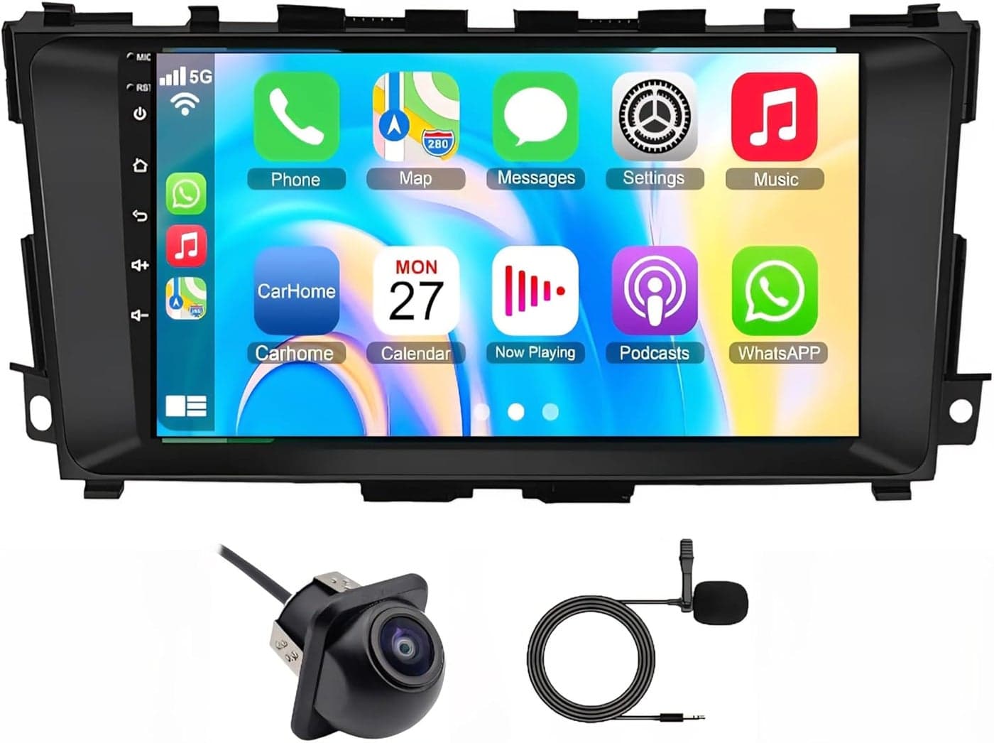 Fit Nissan Altima Car Stereo (2013–2018) Android Screen with Wireless Apple CarPlay & Android Auto, 9" QLED Display, WiFi, Bluetooth, FM/AM, AHD Backup Camera, DSP Sound – (2+32GB, 4-Core)