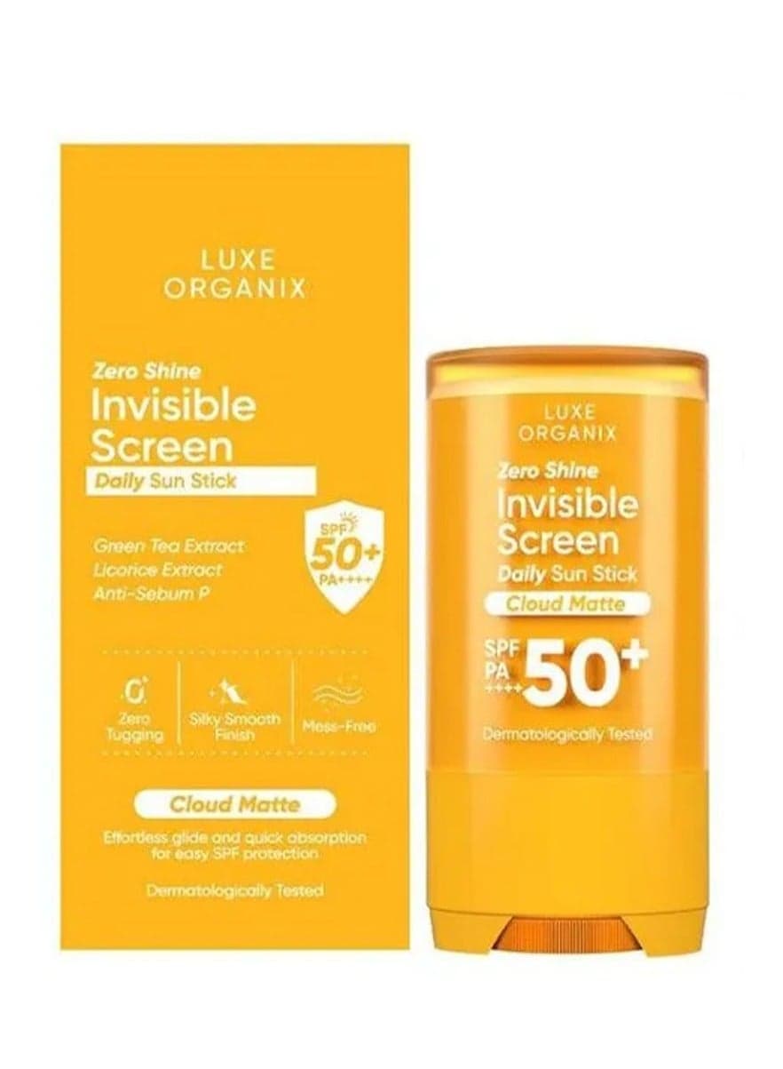 Luxe Organix Zero Shine Invisible Screen Daily Sun Stick with SPF 50+ PA++++