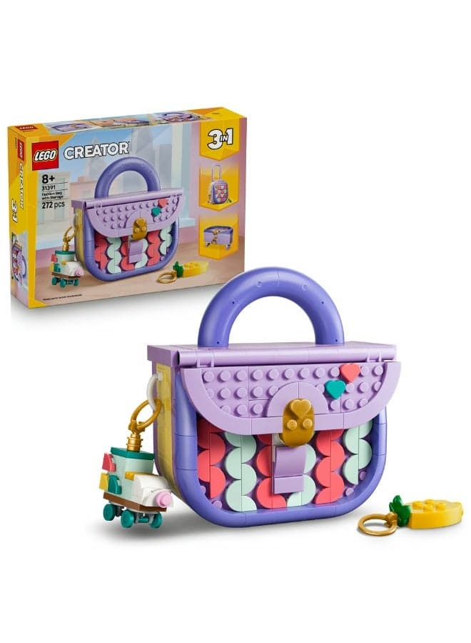 Creator 3 in 1 Art Fashion Bag with Storage Toy 31391 (Age 8+, 272 Pieces)