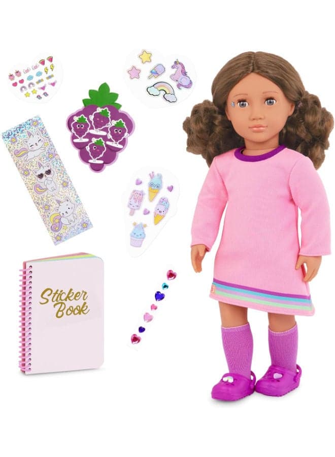 18-Inch Doll & Stickers Set