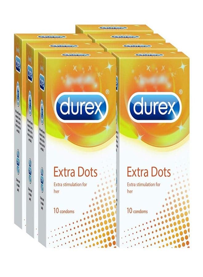Extra Dots Condoms - 10 Count (Pack of 7)